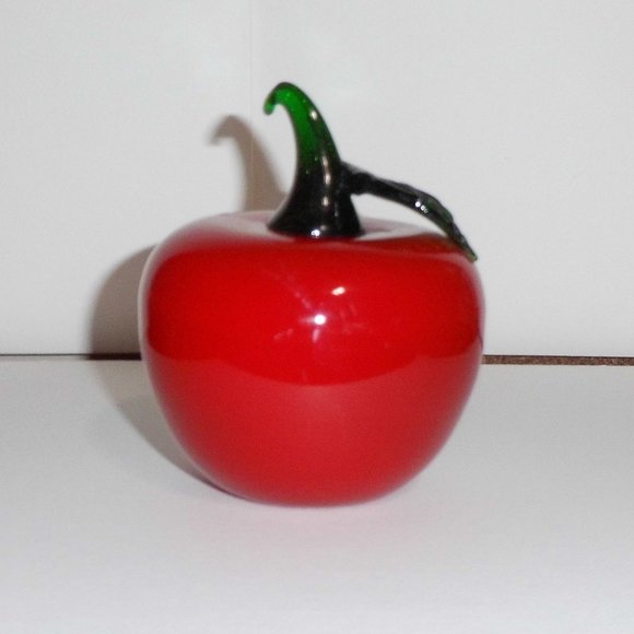 Glass Red Apple - Picture 2 of 5